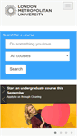 Mobile Screenshot of londonmet.ac.uk